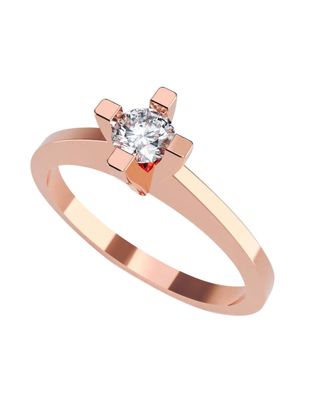 Anillo de Compromiso de 14K con Diamante de Lab... image number null