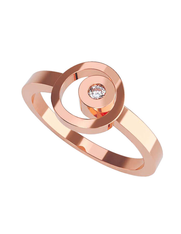 Anillo de Compromiso de 14K con Diamante de Lab... image number null