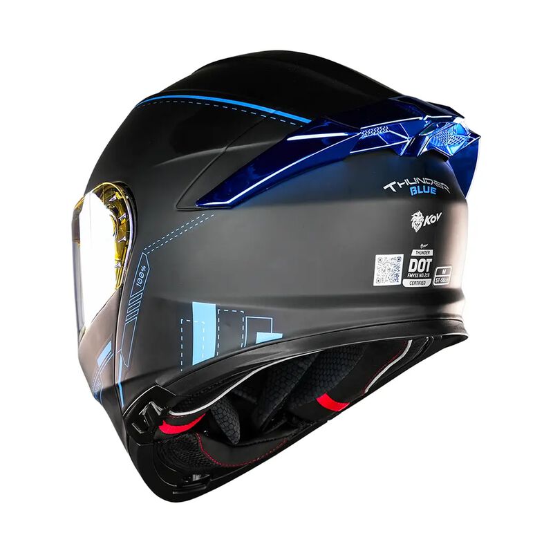 Casco Kov Thunder Racing Blue Talla L image number null
