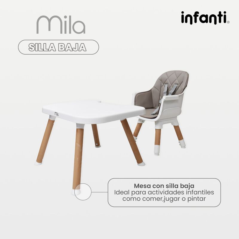 Silla Alta Mila 6 En 1 Gris image number null