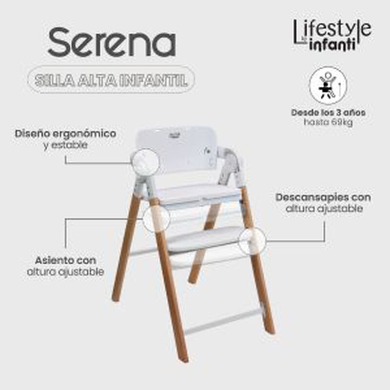 Silla Alta Periquera 2 En 1 Plegable Con Arnes ... image number null