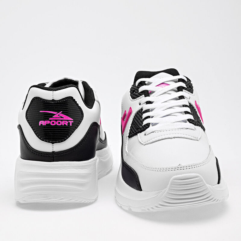 Apoort Tenis deportivo para mujer blanco negro ... image number null