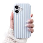 Funda Sleekcover Para iPhone 17 De 6.3" Azul A Rayas