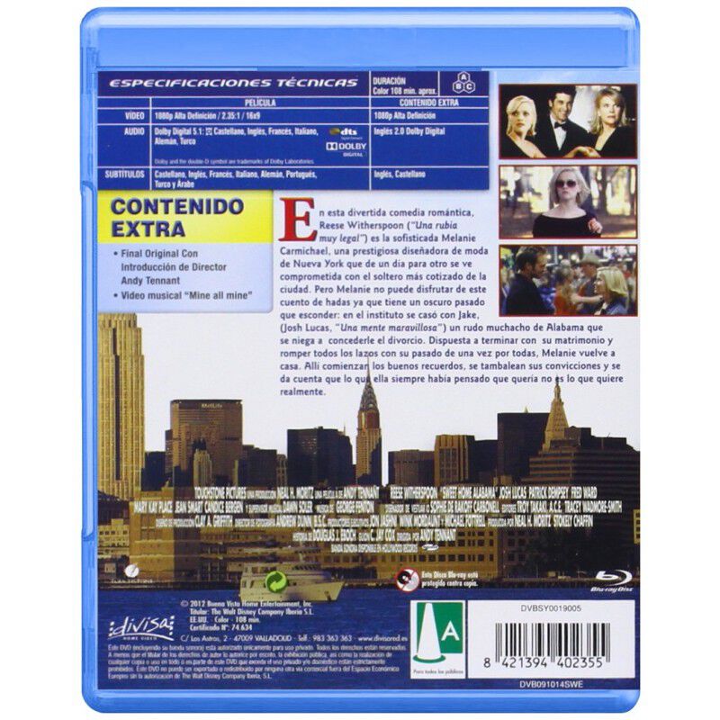 SWEET HOME ALABAMA (BLU-RAY) image number null