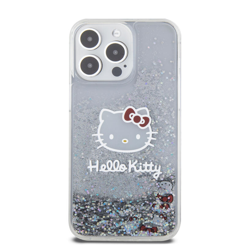 Funda Hello Kitty Glitter Plata Para iPhone 15 ... image number null