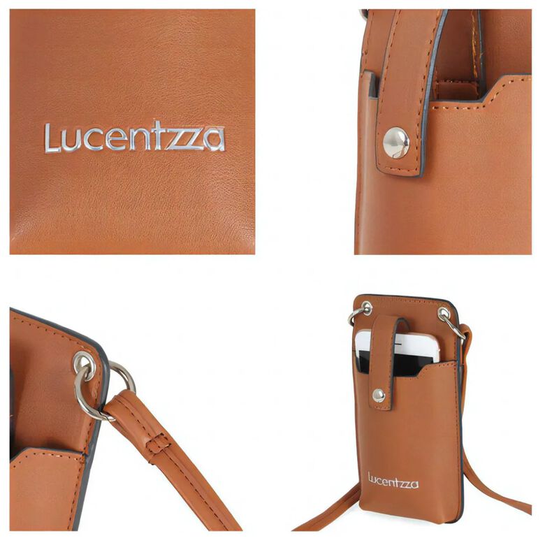 Cartera Cloe Porta Celular Grande Color Camel 5... image number null