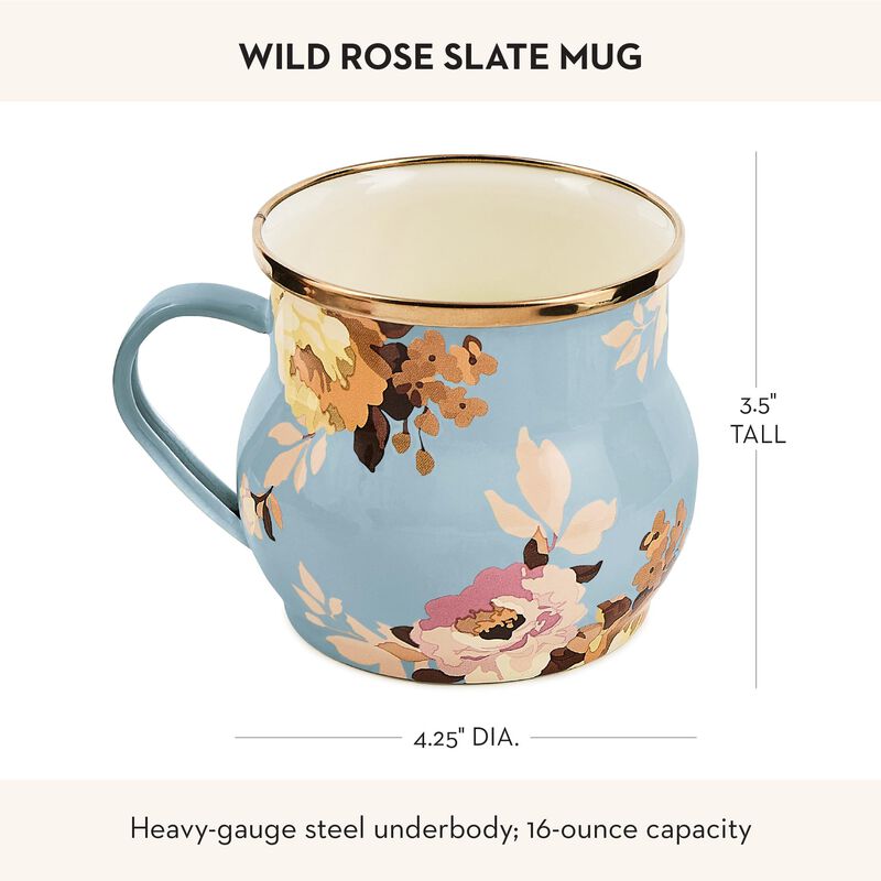 Taza De Esmalte Mackenzie-childs 473 ml Wild Ro... image number null