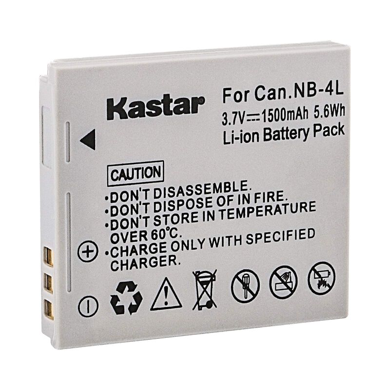 Bater&iacute;a Kastar Nb-4l De Repuesto Para Canon Pow... image number null
