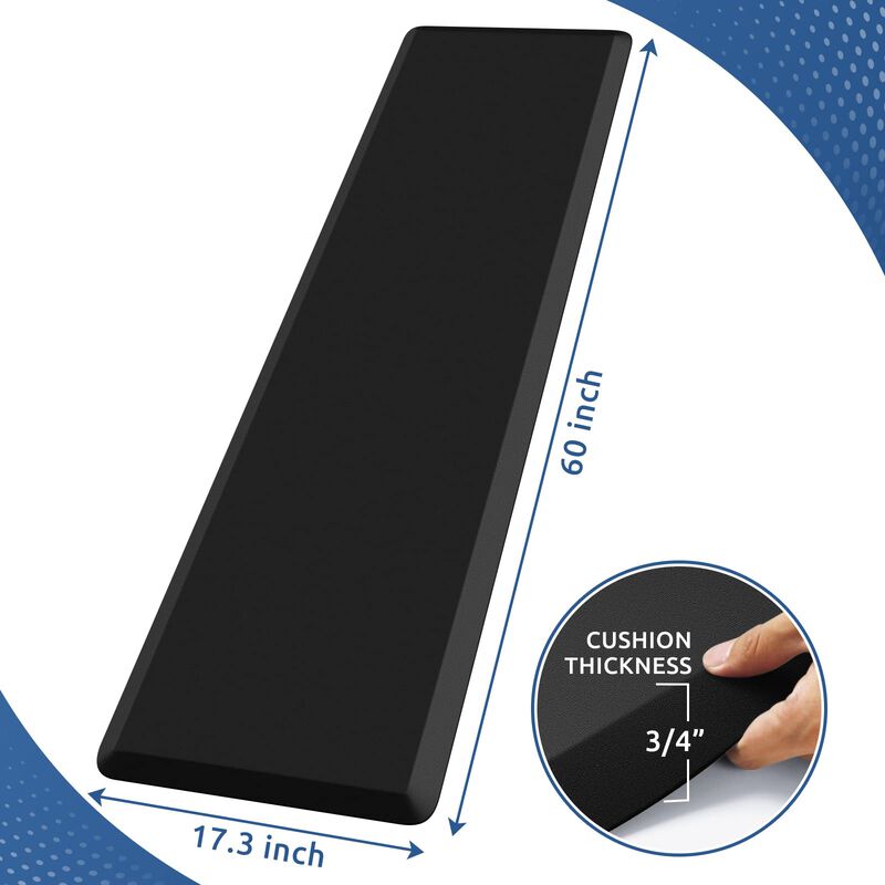 Alfombra De Cocina Kitchenclouds 44x152 Cm Negr... image number null
