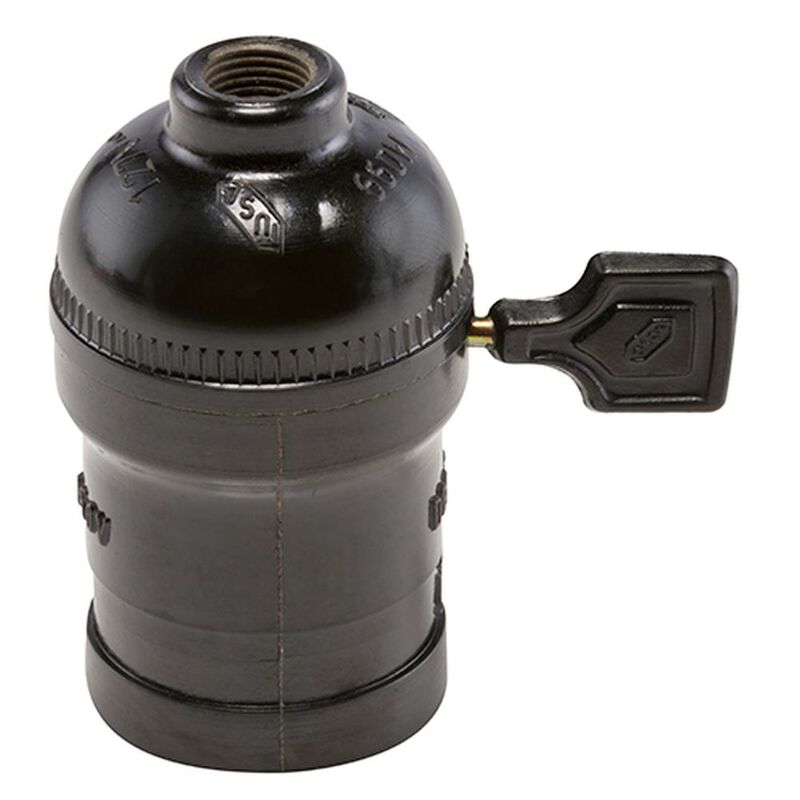 Portal&aacute;mpara de baquelita con interruptor tipo ... image number null