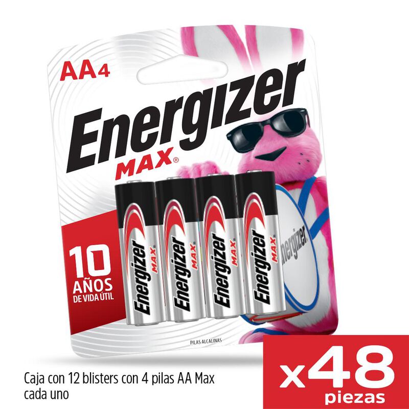 Pila Energizer Max Aa Alcalina Blister 48 Unida... image number null