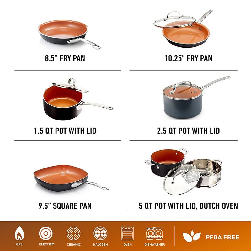 Juego De Utensilios De Cocina Gotham Steel, 12 ... image number null