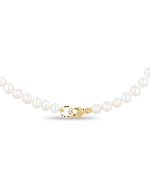 Collar De Oro Amarillo 14k Con Perlas (46 Cm) image number null