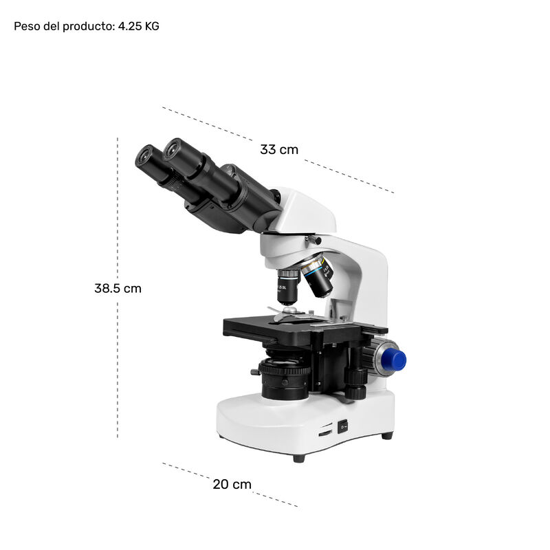 Microscopio Binocular Planacromatico 10x-1000x ... image number null