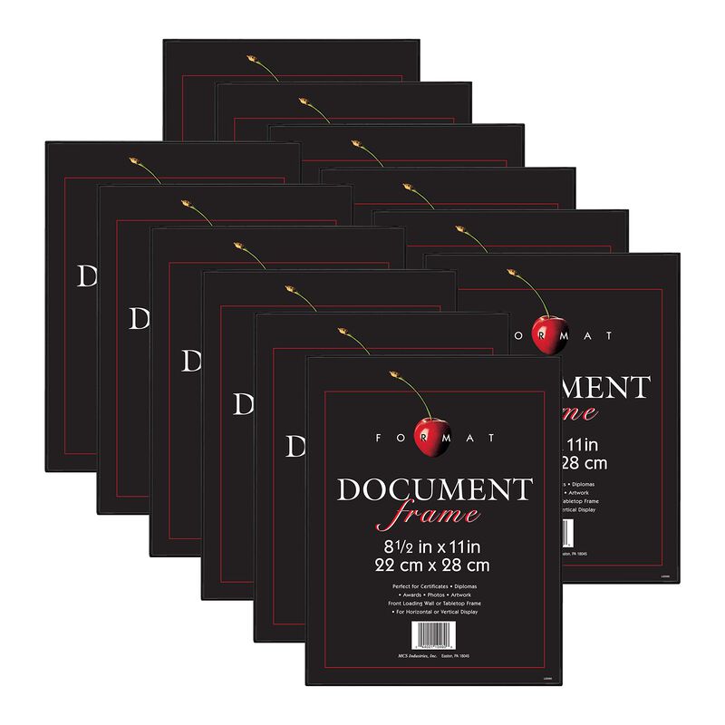 Marco Para Diplomas Mcs Negro 22 &times; 28 cm, Pack ... image number null