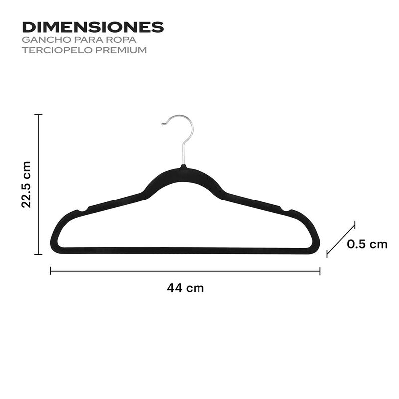 Set Ganchos de Terciopelo Ag Box  50 Piezas Neg... image number null