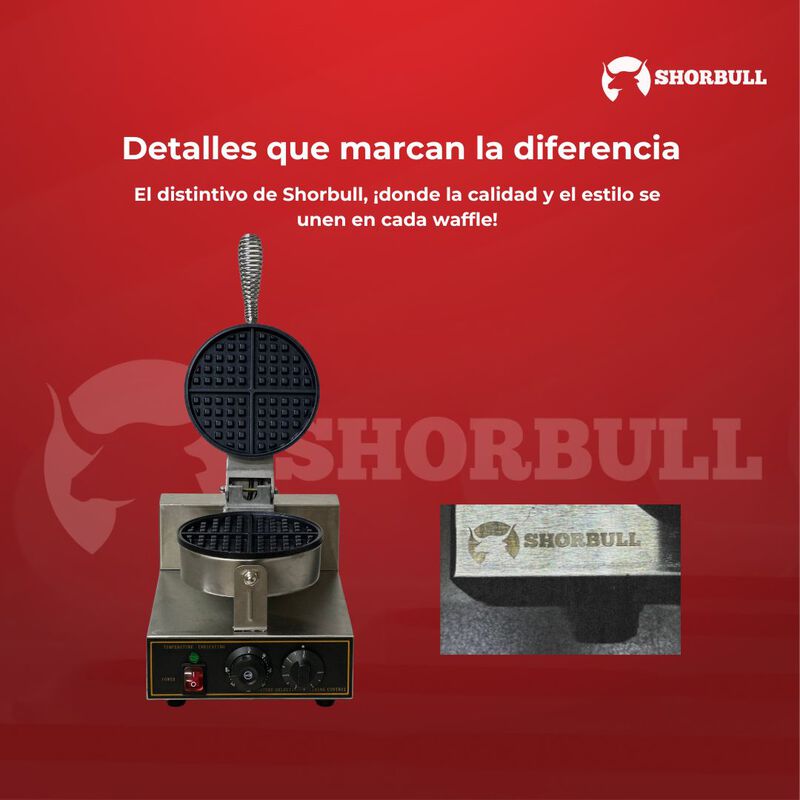 Wafflera Individual Industrial  el&eacute;ctrica Shorb... image number null