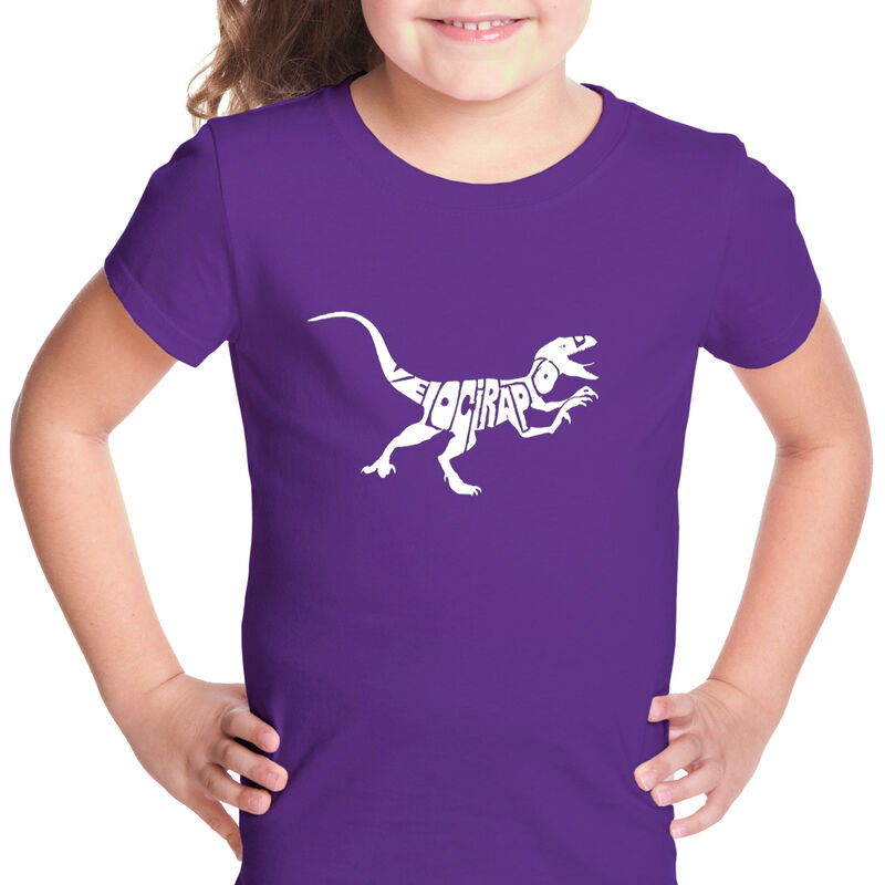 Camiseta Word Art Para Ni&ntilde;a - Velociraptor - Mo... image number null
