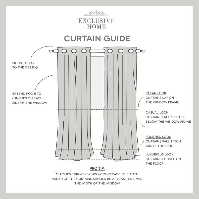 Par De Paneles De Cortinas Exclusive Home Loha ... image number null