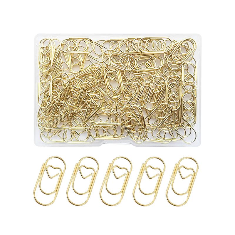 Clips De Papel Zucosue 100 Unidades Forma De Co... image number null