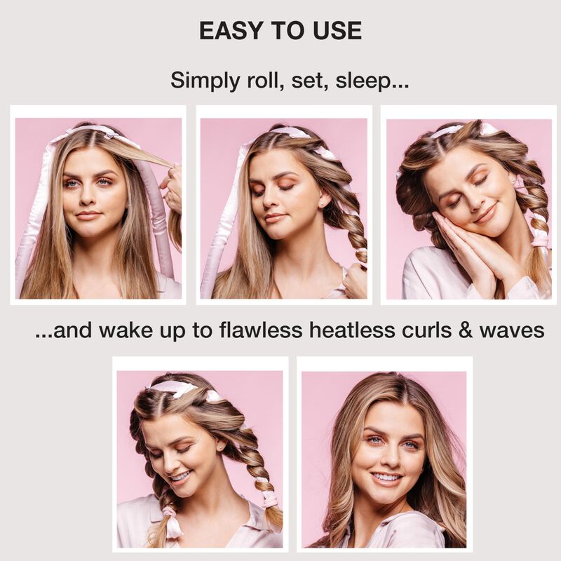 Set Heatless Curls Conair Satin Con Rodillo, Co... image number null