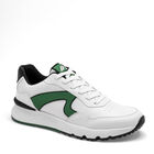 Clasben Tenis urbano para hombre blanco verde negro