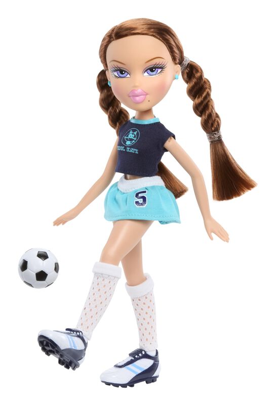 Mu&ntilde;eca De Moda Bratz Roxxi Play Sportz Con Bal&oacute;... image number null