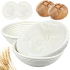 Cesta De Fermentaci&oacute;n Banneton Bacczzy Pack De 3 (23 cm) Con Forro