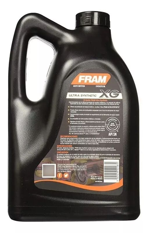Aceite Sintetico Fram 5w30 Api Sn 5 L image number null