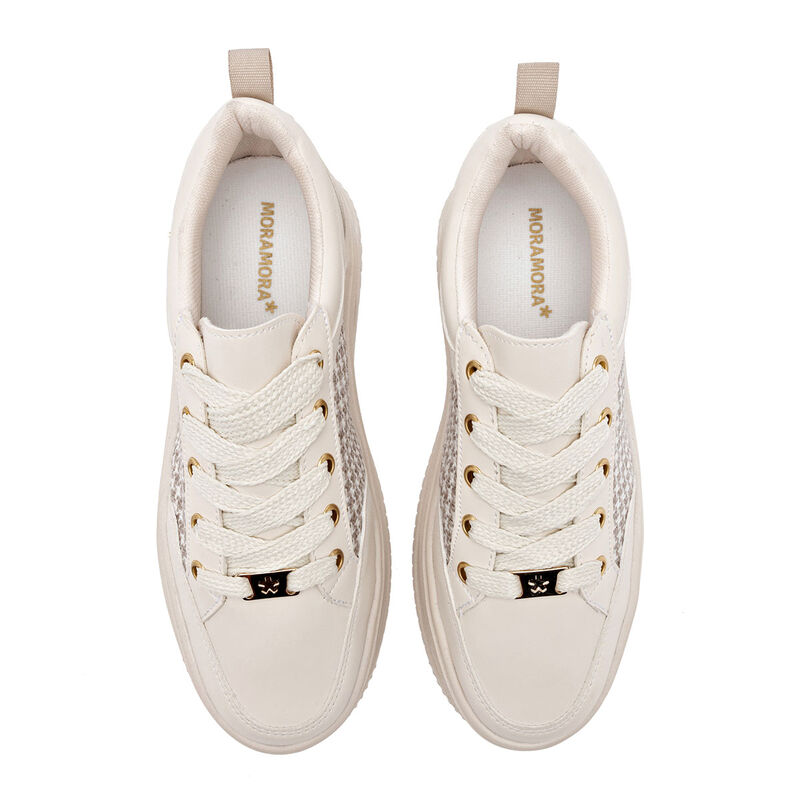 Moramora Tenis Urbano Beige Para Mujer 148979ce image number null