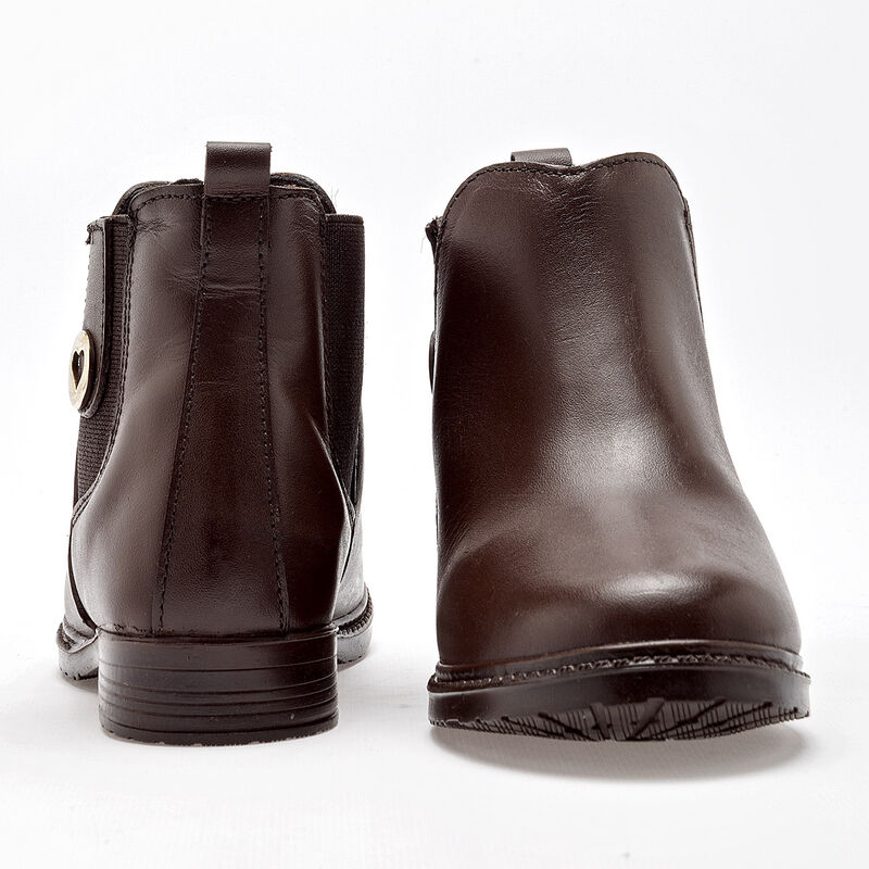 Abc Zapatitos Bot&iacute;n para ni&ntilde;a caf&eacute; image number null