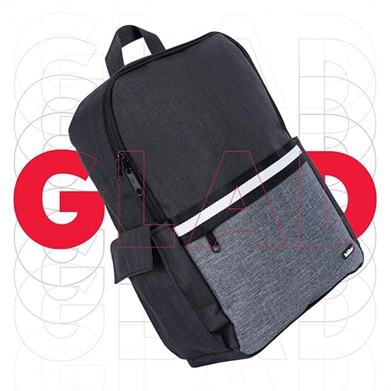 Mochila TechZone Negro con Gris Modelo GLAD Por... image number null