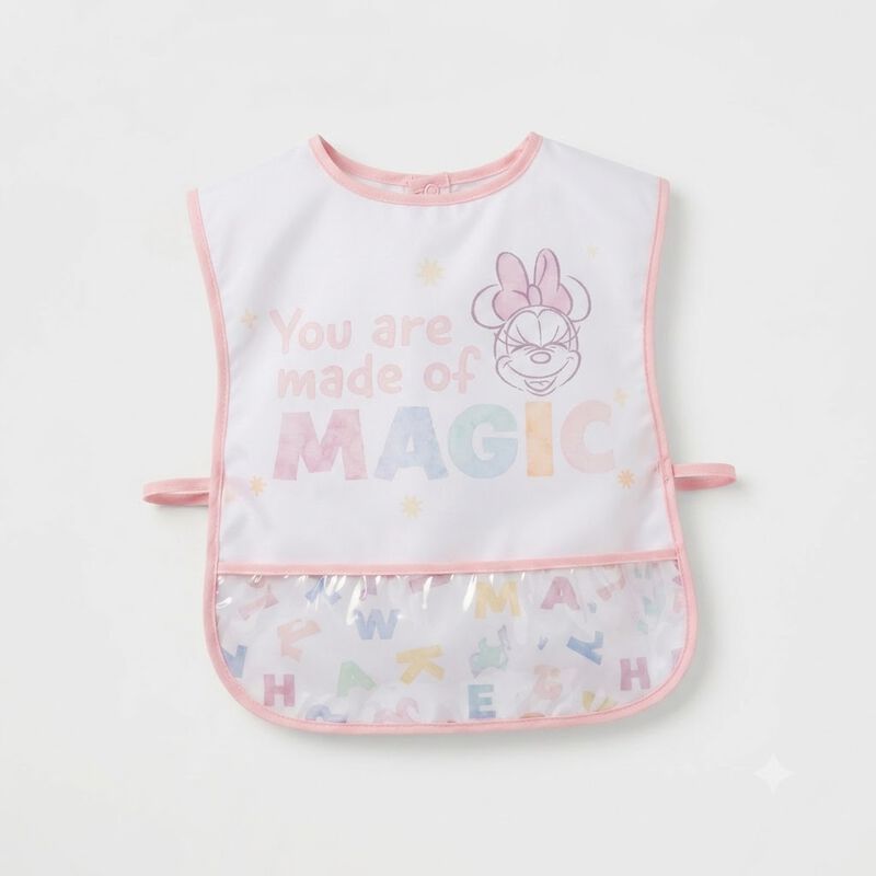 Bata Babero Bolsillo Impermeable Minnie Blanco ... image number null