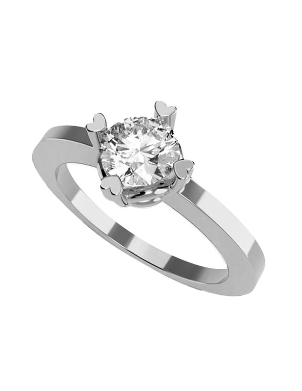 Anillo de Compromiso de 14K con Diamante de Lab... image number null