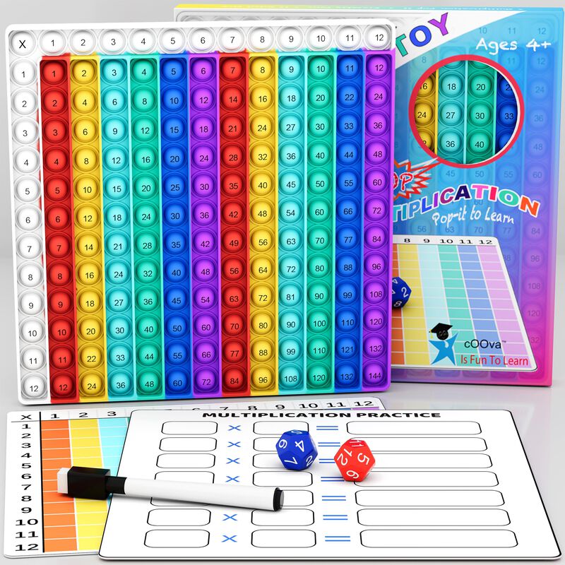 Tabla De Multiplicar Pop It Math Game Coova Par... image number null
