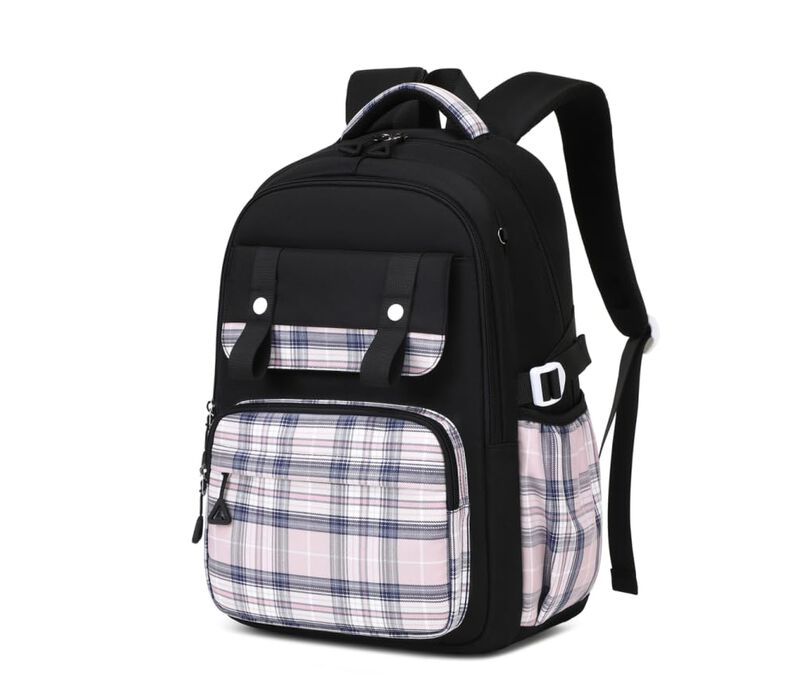 Mochila Musevos 43 cm Cuadros Gran Capacidad Pa... image number null