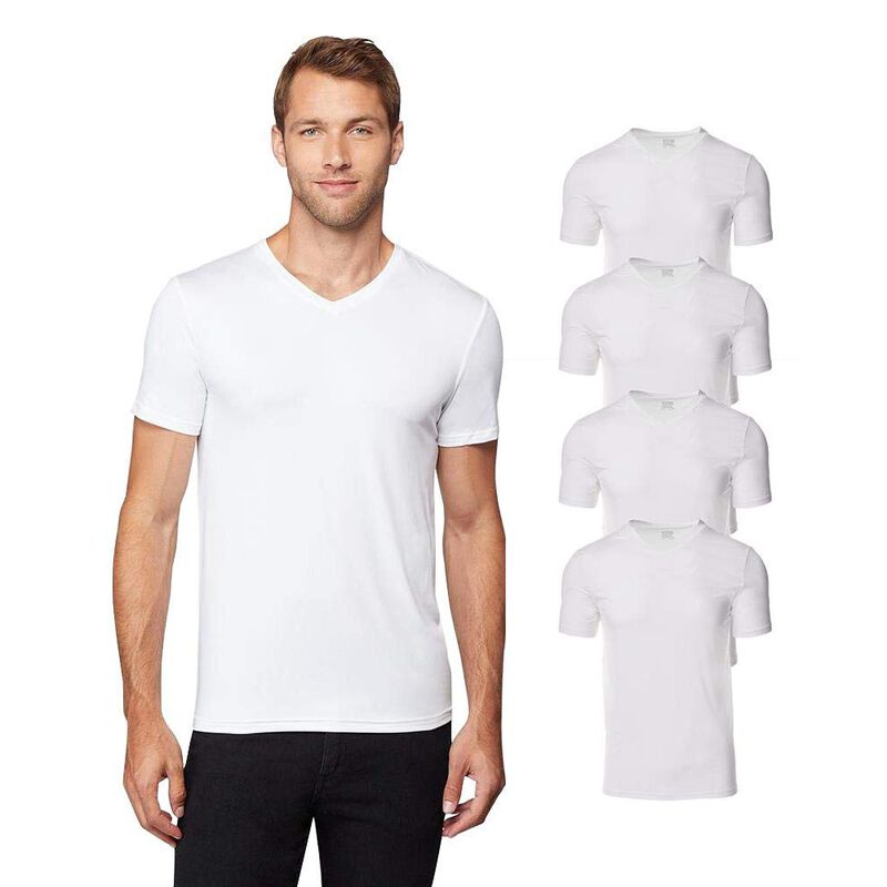 Camiseta 32 Degrees Pack De 4 Blanco Mediano Se... image number null