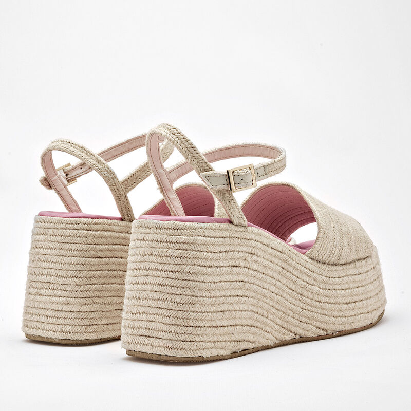 Moramora Sandalia para mujer beige image number null