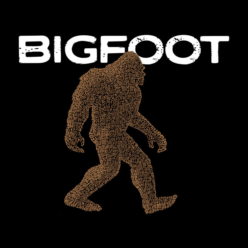 Camiseta Word Art Para Ni&ntilde;o - Bigfoot - Granate image number null