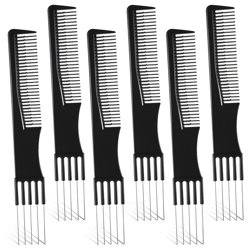 Peine De Cabello Liqwei 20 cm Negro - Set De 6 ... image number null