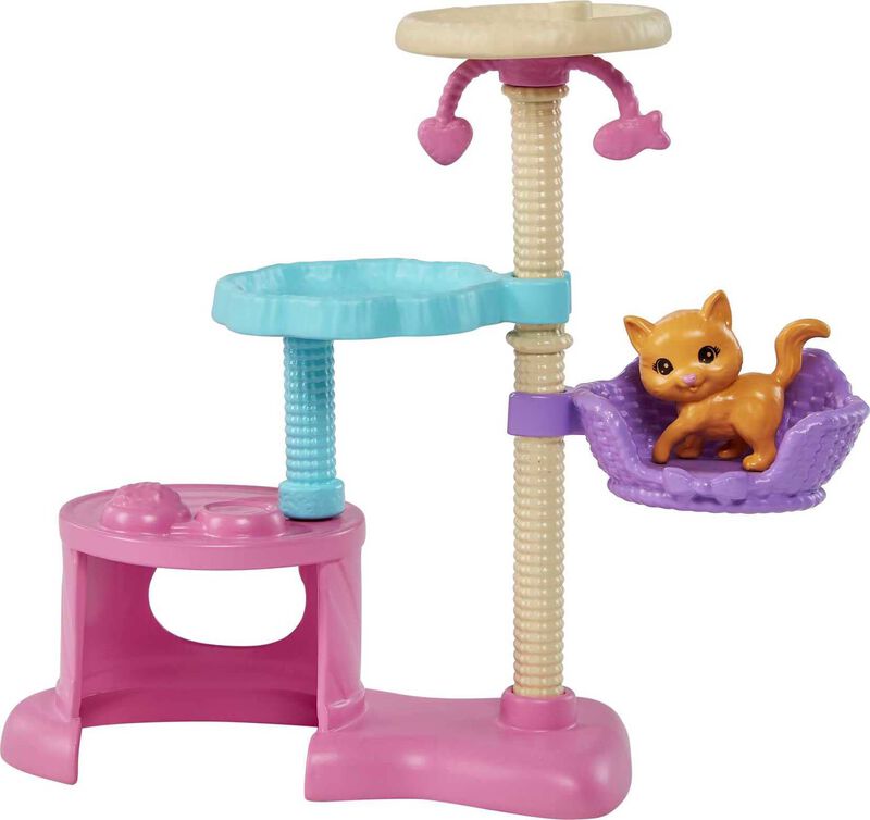 Mu&ntilde;eca Barbie Kitty Condo De Juguete Y Mascotas... image number null