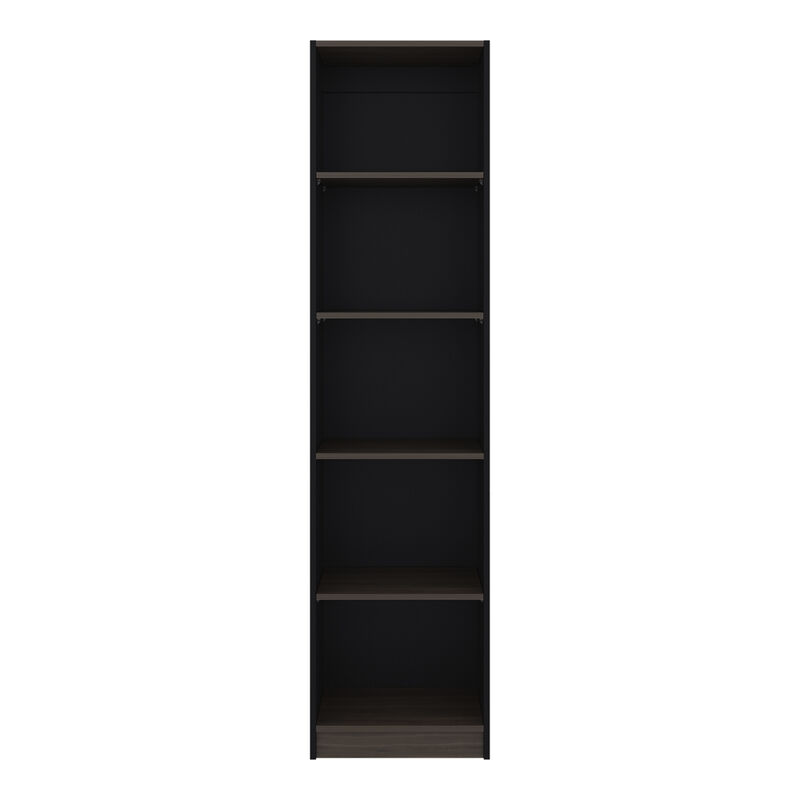Librero Home Eco Wengue Con Cinco Entrepa&ntilde;os Vi... image number null