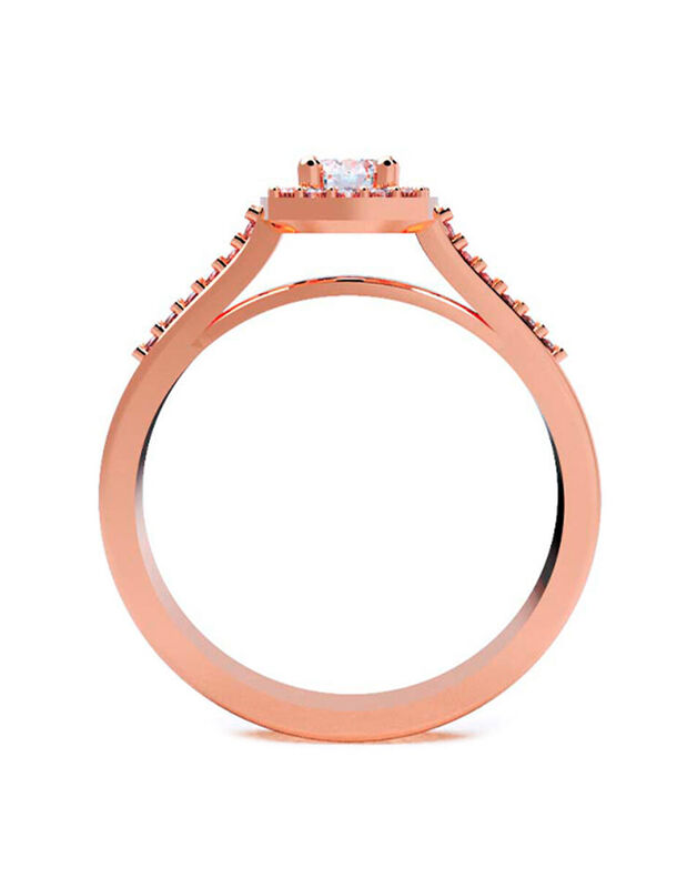 Anillo de Compromiso de 14K con Circonia Talla ... image number null