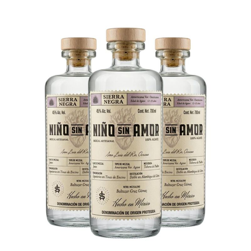 Mezcal Artesanal Destilado Ni&ntilde;o Sin Amor Sierra... image number null