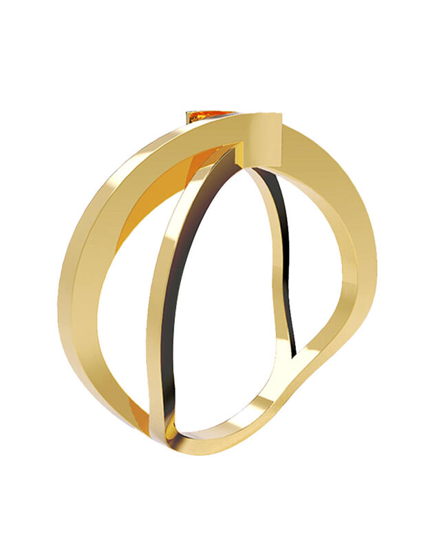 Anillo de Compromiso de 14K con Diamante de Lab... image number null