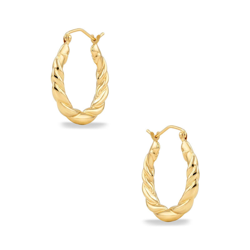 Arracadas De Oro Amarillo 14k (21.5mm Aprox) image number null