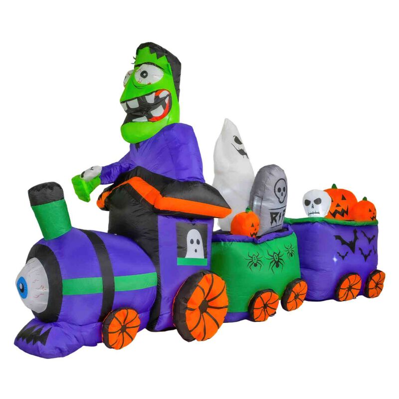 Inflable Halloween Tren Mortal Luz Led 245 Cm image number null