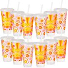 Vaso De Pl&aacute;stico Uiifan 24 oz &ndash; Pack De 12 Estilo Groovy