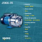 Bomba Electrica Tipo Jet 3/4 Hp Acero Inoxidable Igoto 127v Color Azul