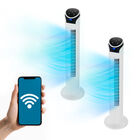 Set 2 Ventilador Digital De Torre Inteligente  Smart  WiFi 33 Blue Fan